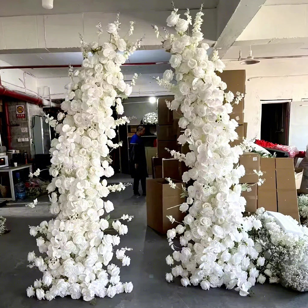 New Artificial Floral Backdrop Arrangement Arch Backdrop Wedding Arch Flowers Decorative