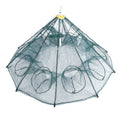 New Style Foldable Hexagon Fish Shrimp Crab Baits Cast Mesh Multi-Holes Trap Fishing Net Set