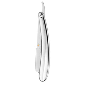 UK Hot Stainless Steel Shaving Razor Silver Color Straight Beard Razor