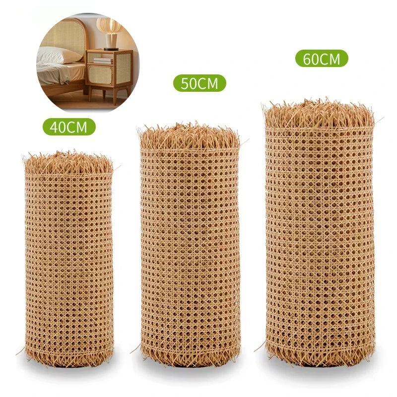 Factory Price Plastic UV-Resistant Wicker Weave Material Rattan Roll Rattan Cane Webbing Roll Made in China