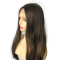 Brown Silk Top Kosher Lace Front Jewish Wigs New Glueless Silk Top Human Hair Long European Hair Kosher Wig