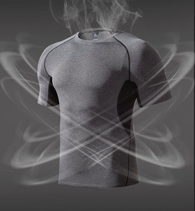 Men Fitness Clothing Wear Muscle Custom Printing Cotton T-Shirts Mens Plain Gym Slim Fit Short Sleeve T Shirt