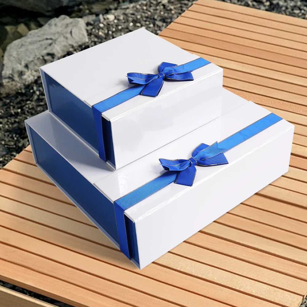 Wholesale Custom Magnetic Foldable Wedding Gift Folders Eco-friendly Cardboard Recyclable Custom Logo Fast Delivery Small