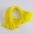 2024 Hot Selling Items 1000 Pieces Per Pack 20cm Yellow sealed Label Hanging Rope Plastic Cotton Label Rope