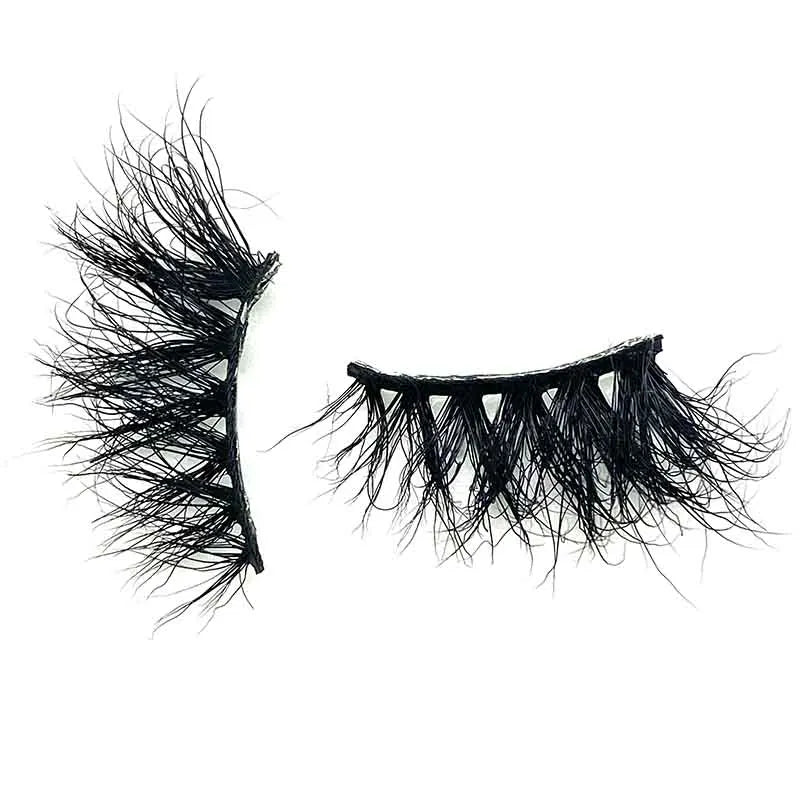 Handmade 3D Mink Eye Lashes Natural Thick Black Cotton Band Strip Short Half False Eyelashes Colorful Options Mixed Lengths