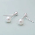 New Hot Fashion 925 Sterling Silver Pearl Temperament Earrings For Women Girls Gift Fashion Statement Jewelry