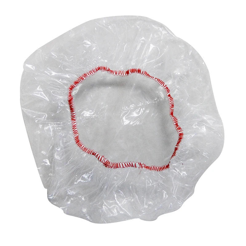 Disposable Food Cover Plastic Wrap Elastic Clear Food Cover With Colorful Strings
