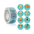 Wholesale Rolled Animal Label Stickers Blank Number ROLL Sticker