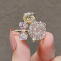 Crystal Lollipop Hairpin Bangs Clip Girl Top Clip Broken Hair Fixer Hairpin Grab Clip Hair Accessories Hairpin for Women