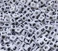 6mm 0-9 acrylic number beads stocks number letter beads jewelry accessories acrylic number beads 100pcs per bag