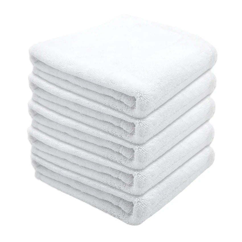 Quick Dry Woven Microfiber Car Towel with Twist Loop 600gsm