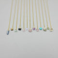 G2403 Wholesale Stainless Steel Chain Raw Rough Natural Stone Crystal Quartz Pendant Gemstone Necklace Fashion Jewelry Necklaces