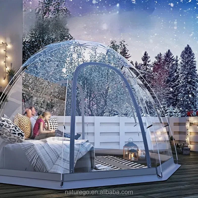 Hot Sale Waterproof Transparent PVC Foldable Tent Bubble Pod with Ventilation for Fishing & Camping