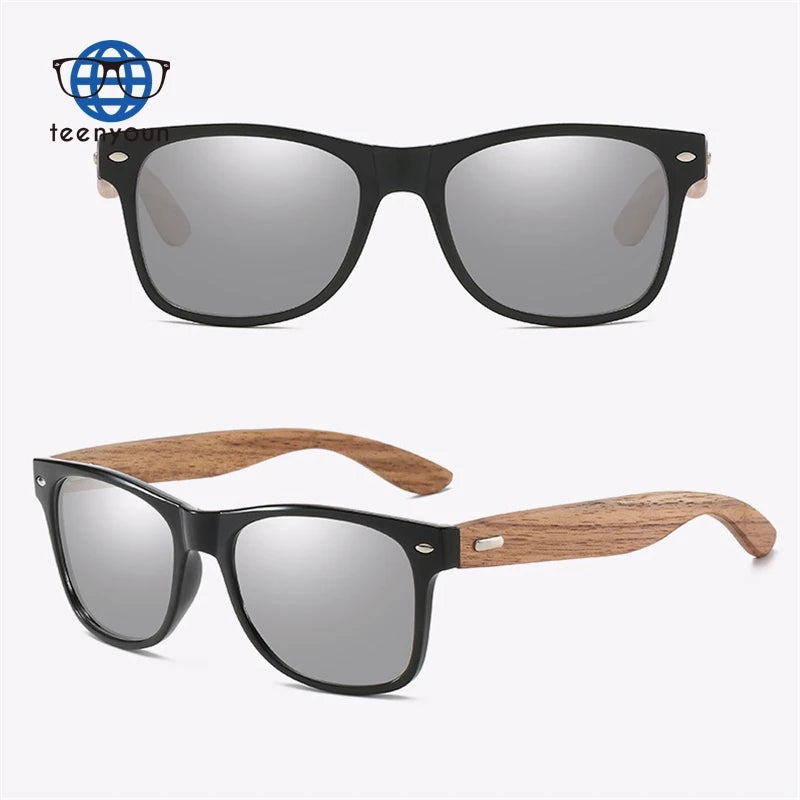 Teenyoun Polarized Party Fashion Lexxoo Wooden Lens Acetate Wood Sunglasses