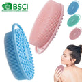 New Premium Body Silicone Bath Exfoliating Black Silicone Body Scrubber Exfoliating Brush for Shower