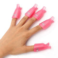 Plastic Nail Polish Remover Clips Manicure Salon Tool Acrylic Nail Art Soak Off Clip Caps