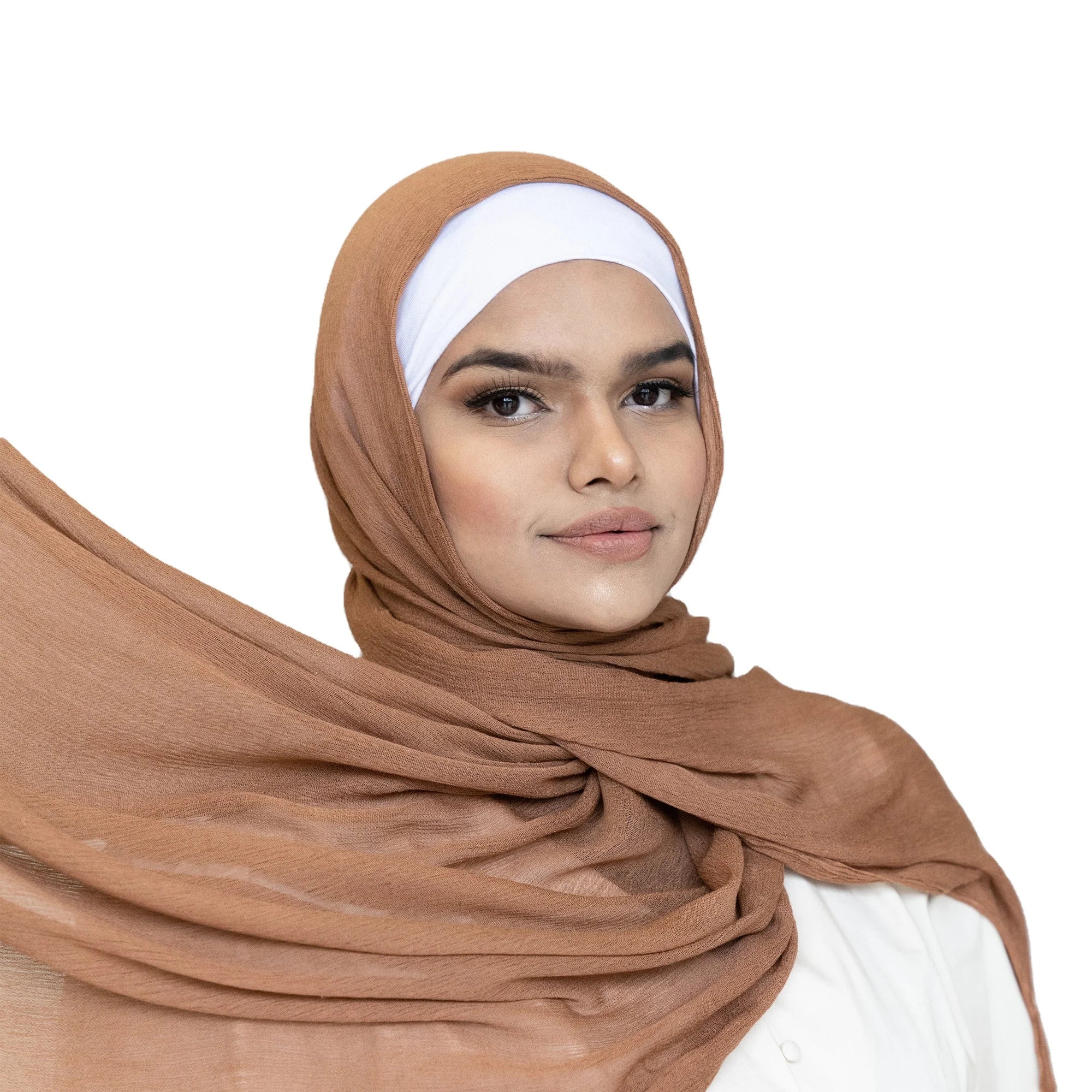 2024 New Premium 100% Rayon Scarf Crinkle Hijab Scarf Shawl Maxi Head Wrap