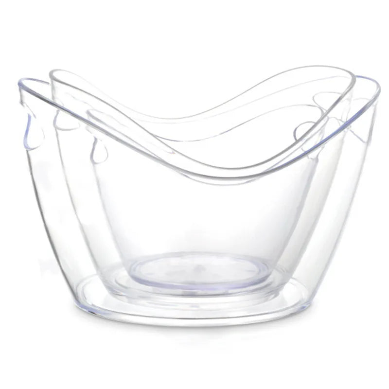 Cheap GUDE Eco-Friendly 3L Transparent Plastic Ice Bucket for Drinks and Parties