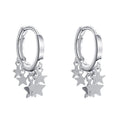 REETI 925 Sterling Silver Earrings  Star Hoop Earrings for Women Gift Fashion Jewelry Gift