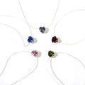 Fashion Tiny Heart Invisible Transparent Fishing Line Necklace Zircon Choker Necklace for Women Jewelry Necklace