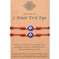 Fashion Handmade Jewelry Weave Seven-section Evil Eyes Lucky Bracelet
