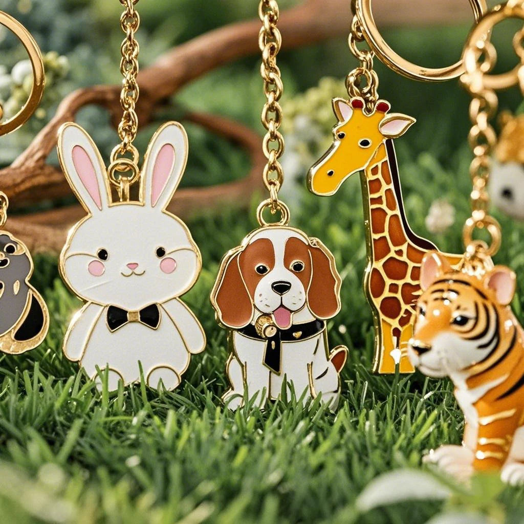 Hongdebo Factory Personalized Design Logo Zinc Alloy Colorful Keyholder Soft Hard Custom Logo Metal Enamel Keychain With Logo