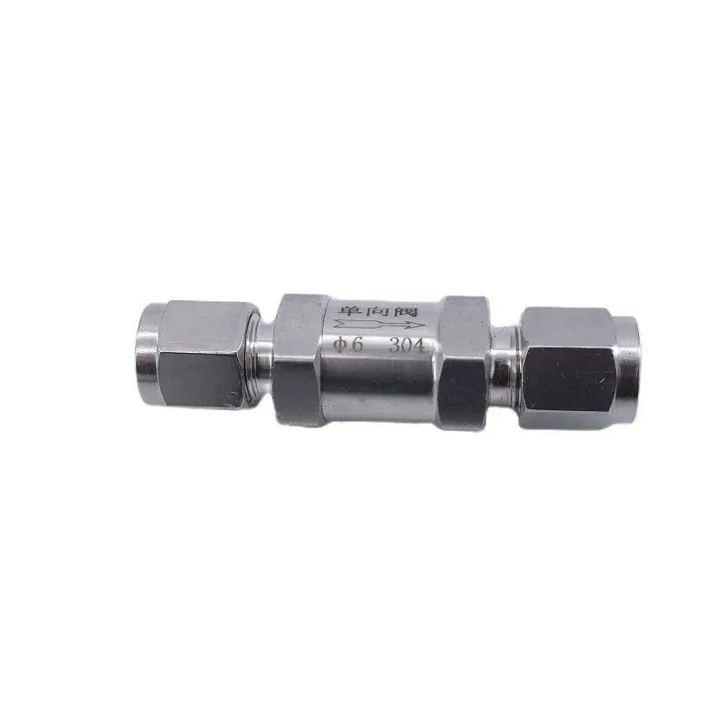 GOGO GOGO Check Valve 3 6 8 10 12 mm 1/8" 1/4" 3/8" 1/2" Hard Tube SS304 Stainless Steel High Pressure Acid-proof One-way Valve