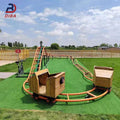 Amusement Park Facilities Fairground Non-powered Rollercoaster Mini Roller coaster for Sale