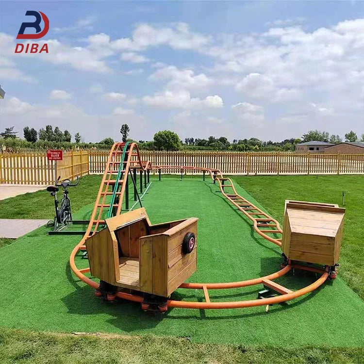 Amusement Park Facilities Fairground Non-powered Rollercoaster Mini Roller coaster for Sale