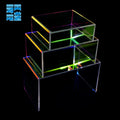OEM Rainbow Acrylic Display Riser Stand (1 Set of 3pcs) Acrylic Display Rack Acrylic Buffet Riser