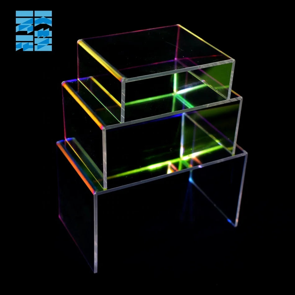 OEM Rainbow Acrylic Display Riser Stand (1 Set of 3pcs) Acrylic Display Rack Acrylic Buffet Riser