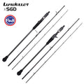 Lurekiller Black Rider Slow Jigging Rod 1.91m ML M 3 Section Jigging Rods Carbon Fiber Boat Fishing Rod Japan Fuji Parts