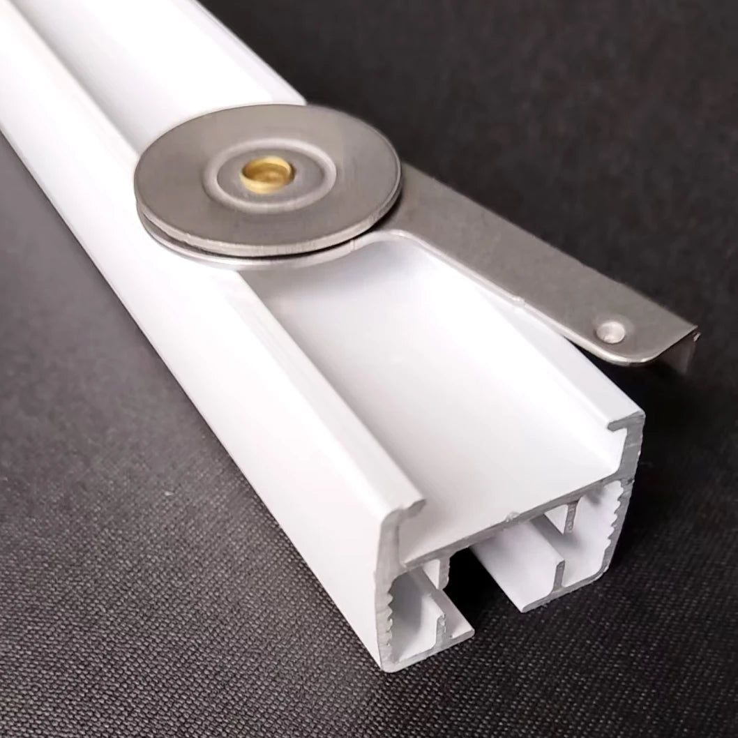 Stainless Steel Material Top Swivel Hidden Ceiling Fixing Mounted Brackets for Automatic Motorised Curtain Track Rail