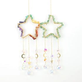 New Arrival Crystal Suncatcher Handmade Star Shape Catcher Crystal Wind Chime for Decoration