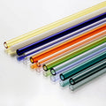 Eco Friendly Reusable Glass Straw Heat-resisting Colorful Drinking Straw High Borosilicate Glass Straw