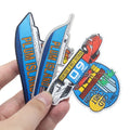 Woven Patches Wholesale Custom Logo 3D Clothing Weaving Tags With Iron on Backing