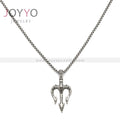 Necklace Sea king trident Creative Pendant Necklace Hip Hop Trend Personality Fashion Pendant