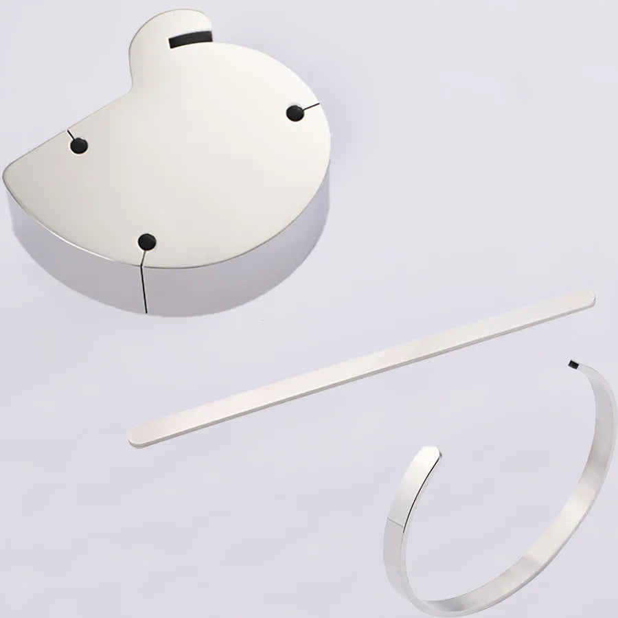 Stainless Steel C-Shaped Bracelet DIY Mold Bent Bangle Tool for up to 2mm Thickness