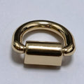 High-End Metal Bag Strap with D-Ring and Screws Decorative Special Accessory for Handbags