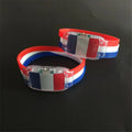 Cheering Fan Accessories LED Flag Bands Shape Silicone Wristbands Party Supplies for Wedding