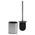 HANGSHAU 2 in 1 Wall Mounted Free Standing Tpr Head Toilet Brush Holder Soft Rubber Bathroom Brush