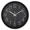 12-Inch Modern 3D Digital Plastic Wall Clock Quiet Movement Single Face for Living Room Children's Room Decor Promotional Item