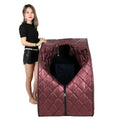 2020 Modern Portable Electric Far Infrared Sauna Room Tent Stainless Steel 304 Waterproof Fabric Apartment Use Auto Protect