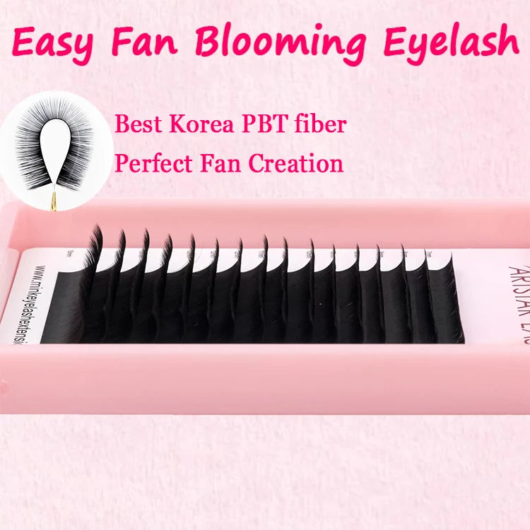 Matte Black 0.03 0.05 0.07mm C CC D D Curl Eyelashes Extension Low Price Wholesale PBT Fiber Individual Lash New Box