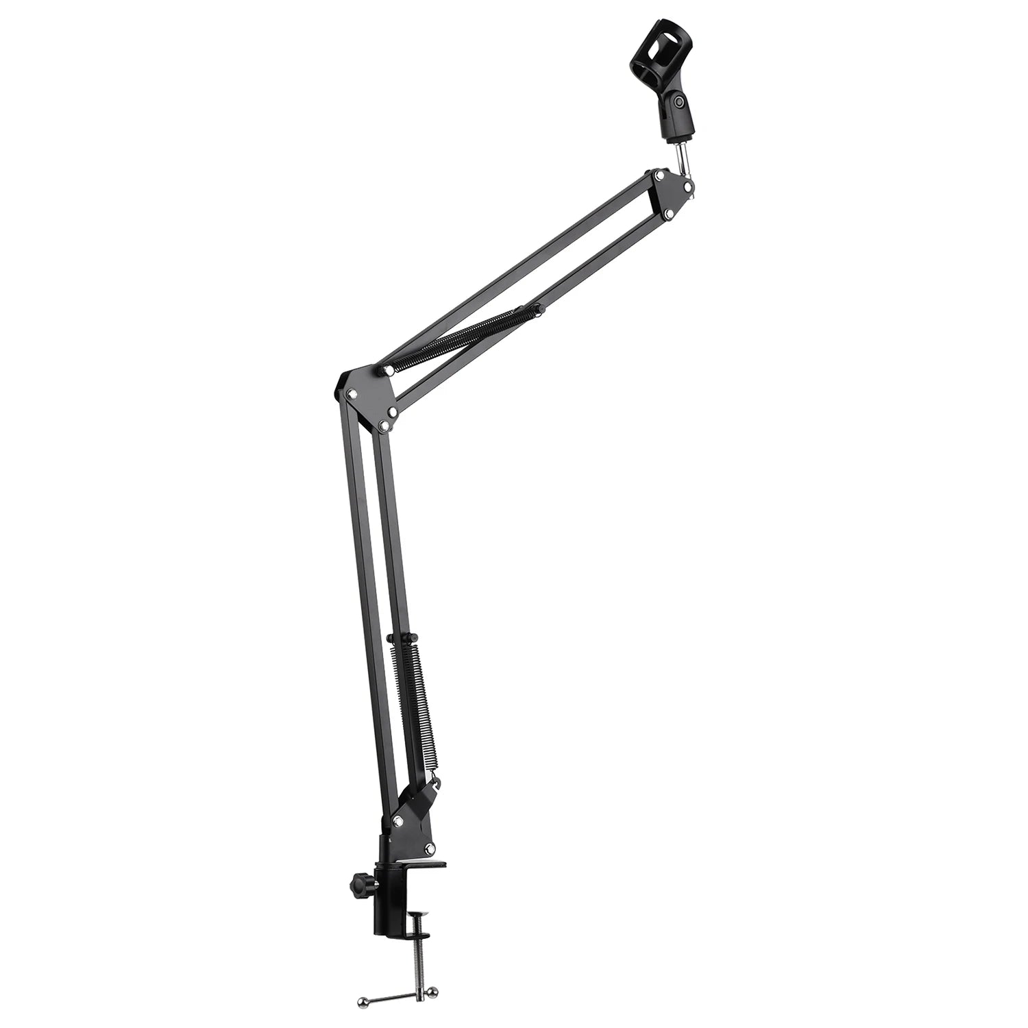 Microphone Stand Holder Table Lazy Bracket with Extendable Arm Microphone Clip