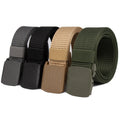 Wholesale  38mm Wide Cheap Nylon Belt Plastic Automatic Buckle Heavy Duty Adjustable Tactical Waist Belt for Men