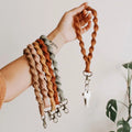 Hoe Sale Rope Braided Colorful Tassel Wristlet Keychain Craft Accessories Handmade Boho Cotton Key Chain Macrame Wrist Keychain