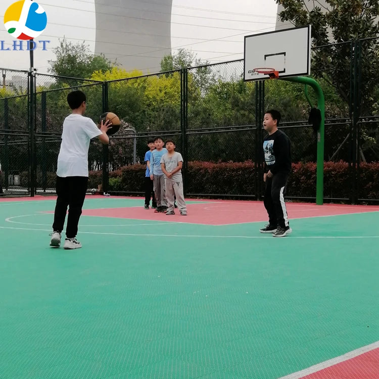 LHDT Interlocking interlocking pp sports floor with cushion - Durable Non-slip Floor Tiles for Sports Courts