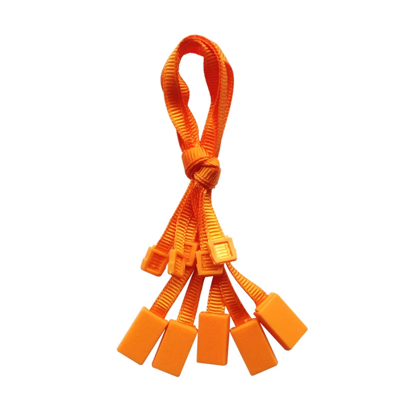 Custom Mini Universal Version Eco-Friendly Polyester String Key Seal Tag Garment Accessories for Bags