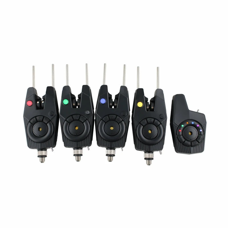 Good Quality and Good Feedback Wireless Remote Carp Bite Alarm JZH-RF1688 Black 4+1 Set